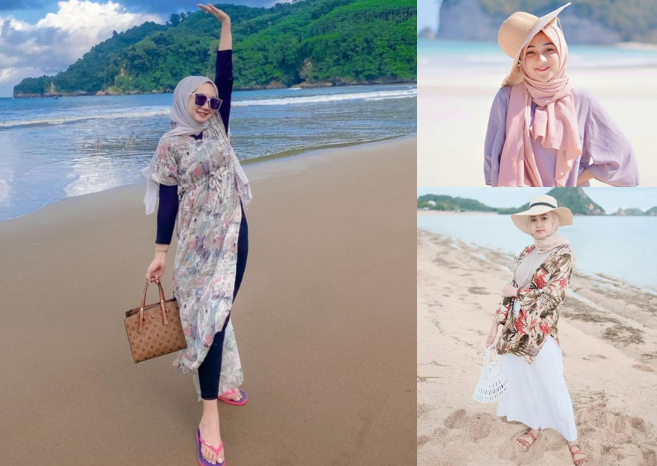 Outfit liburan ke pantai