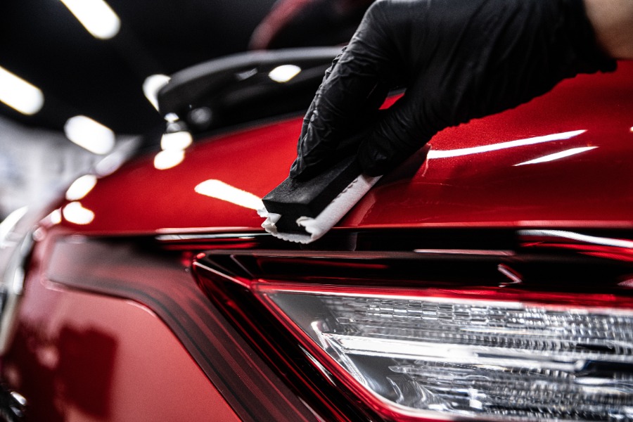 cara coating mobil