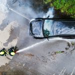 mobil listrik terbakar